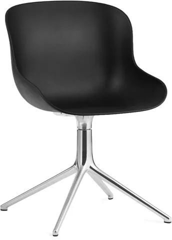 Normann Copenhagen Hyg Drejestol Aluminium/Sort